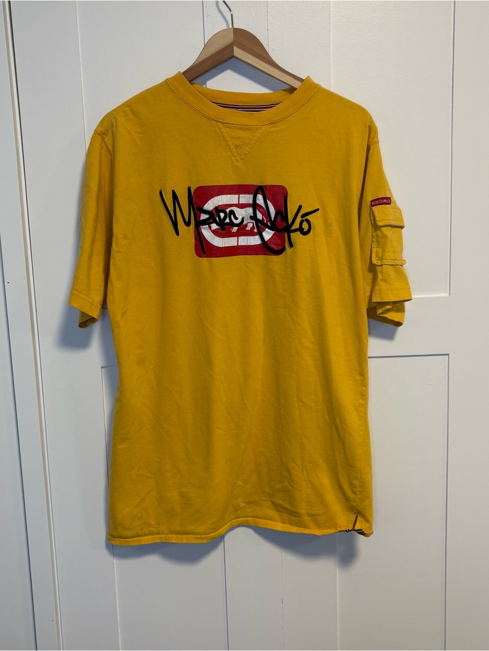 Vintage Y2K MARC ECKO UNLTD. men's shirt yellow